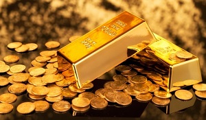 Gold Bars and Gold Coins