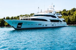 Luxury Yacht Anchored