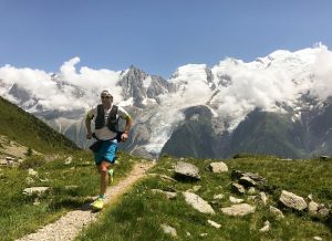 Man Running in Mountains