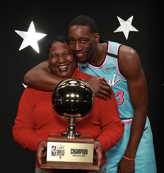 Bam Adebayo and His Mom