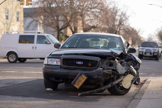 Car Smashed In Front