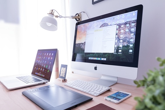 Computer On A Desk